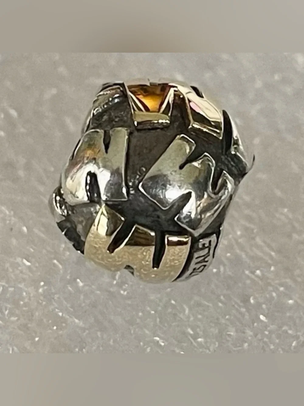 Authentic Pandora 14K Gold & Sterling Silver 